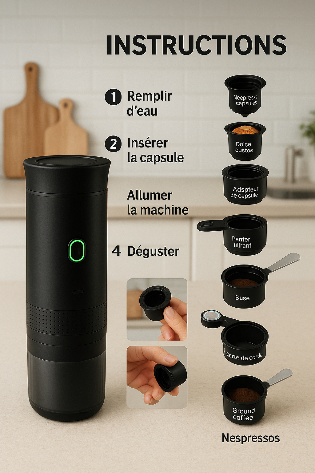 Machine a Café Portable sans - fil